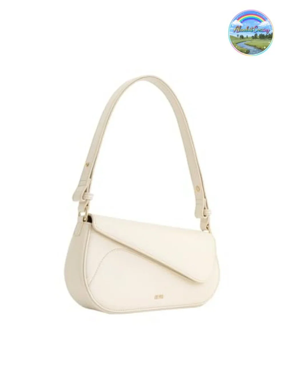Vegan Leather Shoulder Bag Crossbody Satchel Gold Hardware
